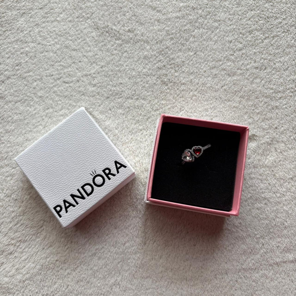 Halo Hearts Pandora Ring