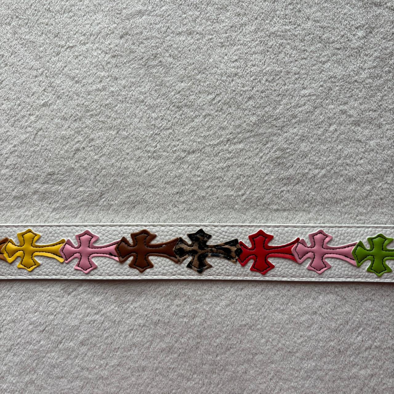 Chrome Hearts Multicolor Cross Patch Belt