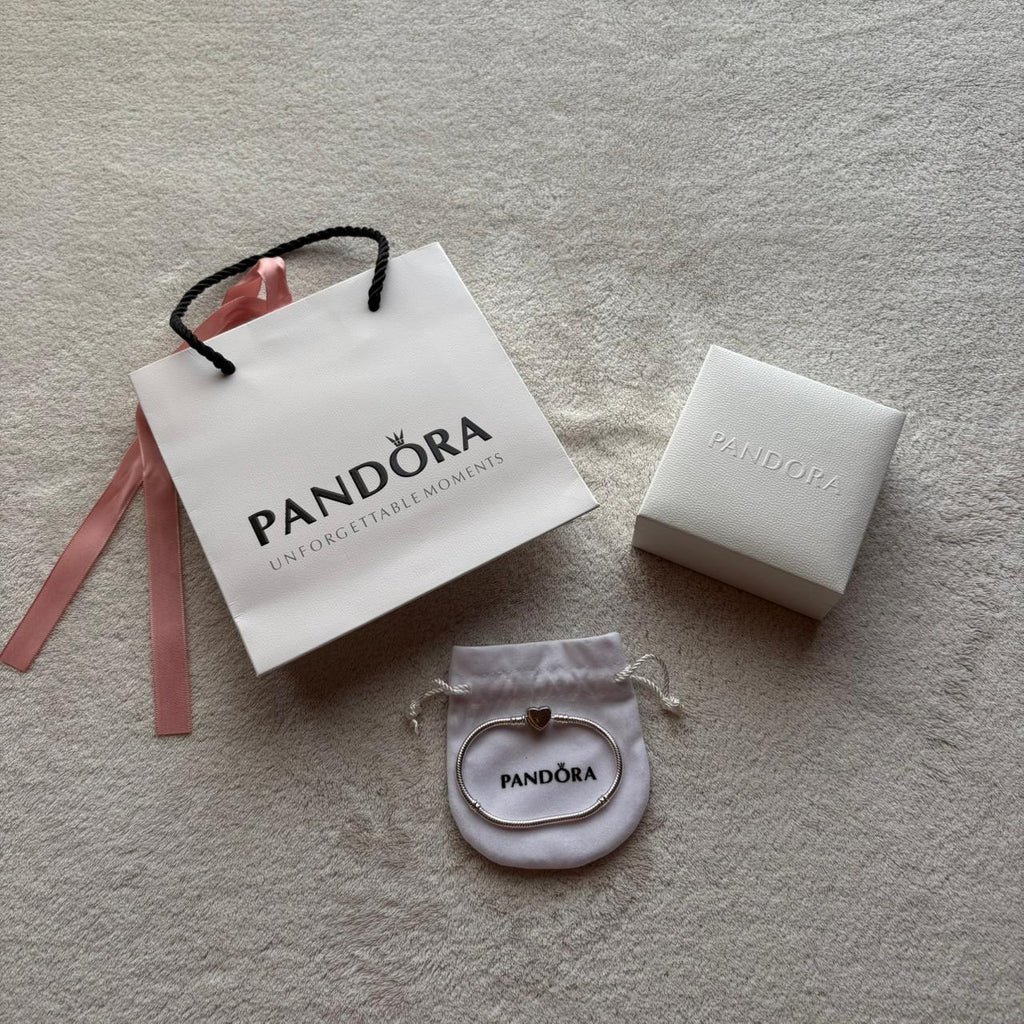 Pandora Sterling Silver Heart Clasp Bracelet