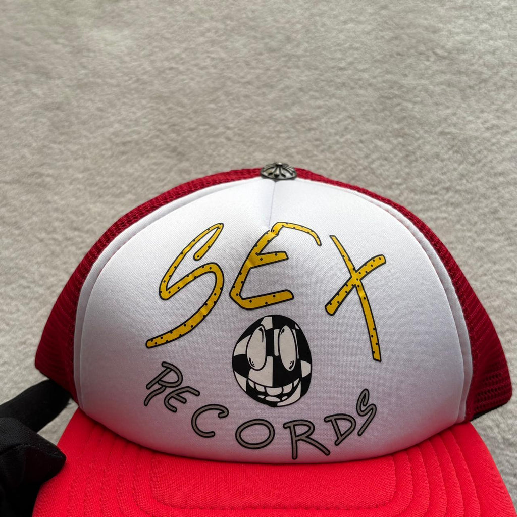 Chrome Hearts Matty Boy Sex Records Logo Trucker Hat