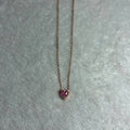 Pandora Rose Gold Pink Heart Necklace