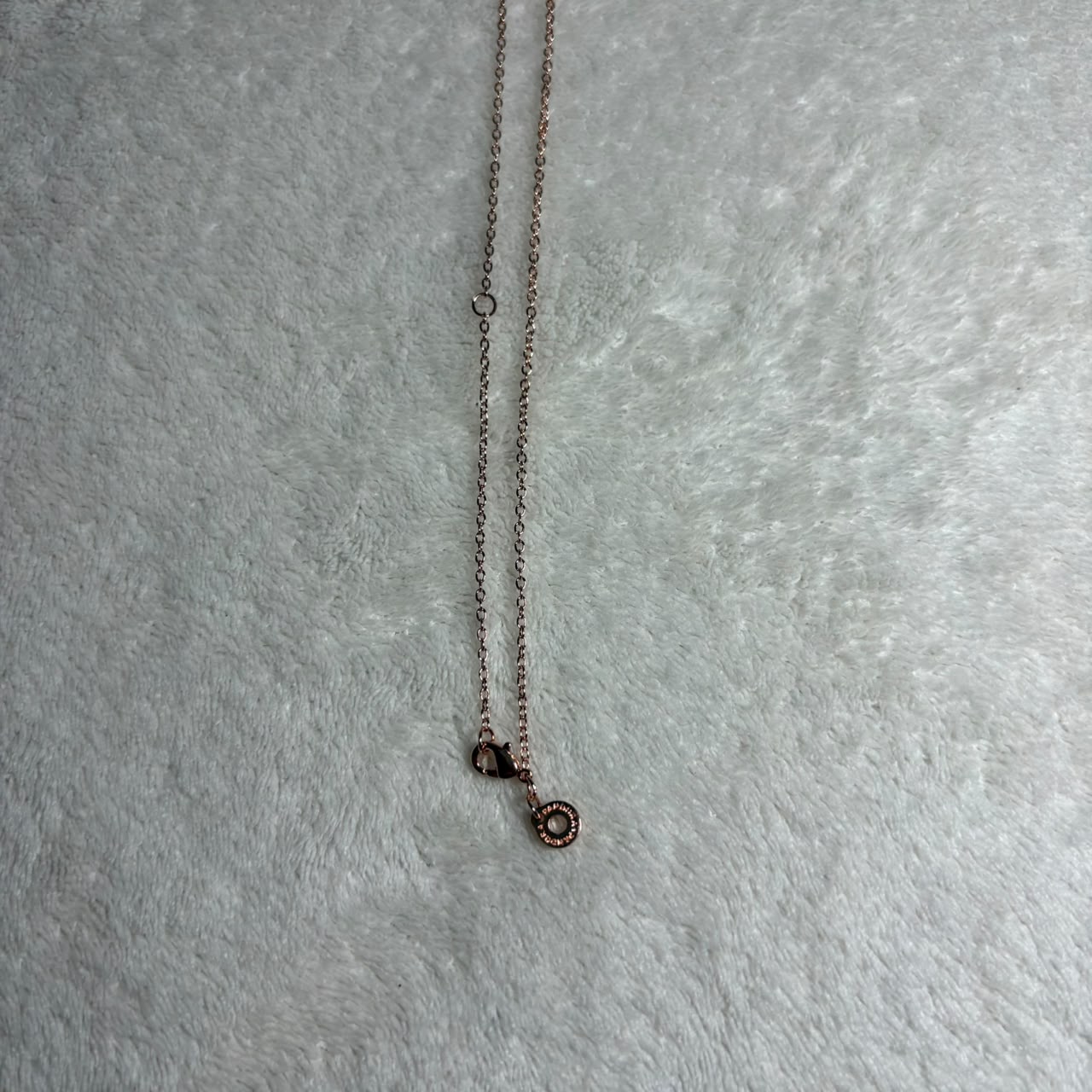 Pandora Rose Gold Pink Heart Necklace