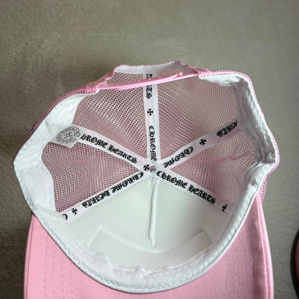Chrome Hearts 'FUCK' Pink Trucker Hat