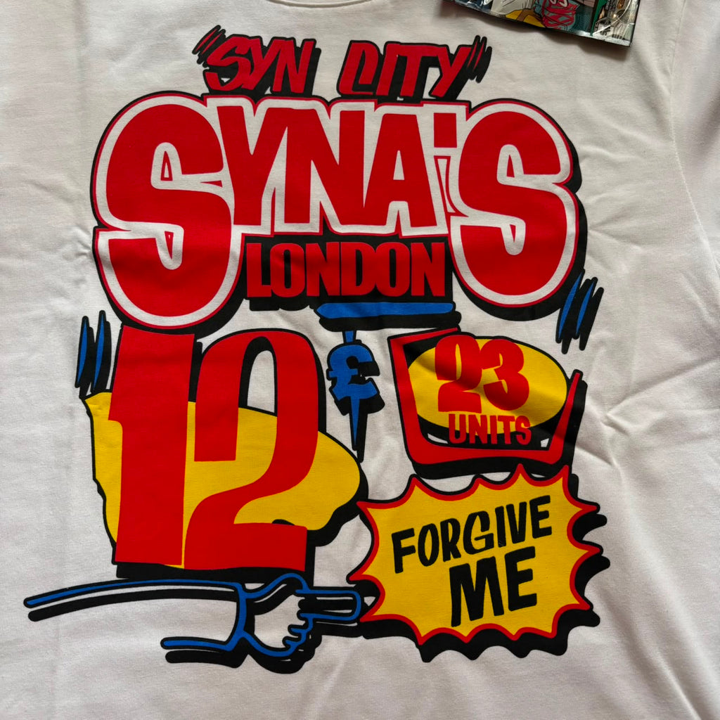 Syna World 'Syn City' Branca T-shirt