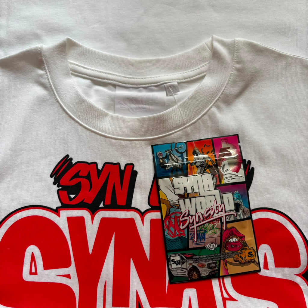 Syna World 'Syn City' Branca T-shirt