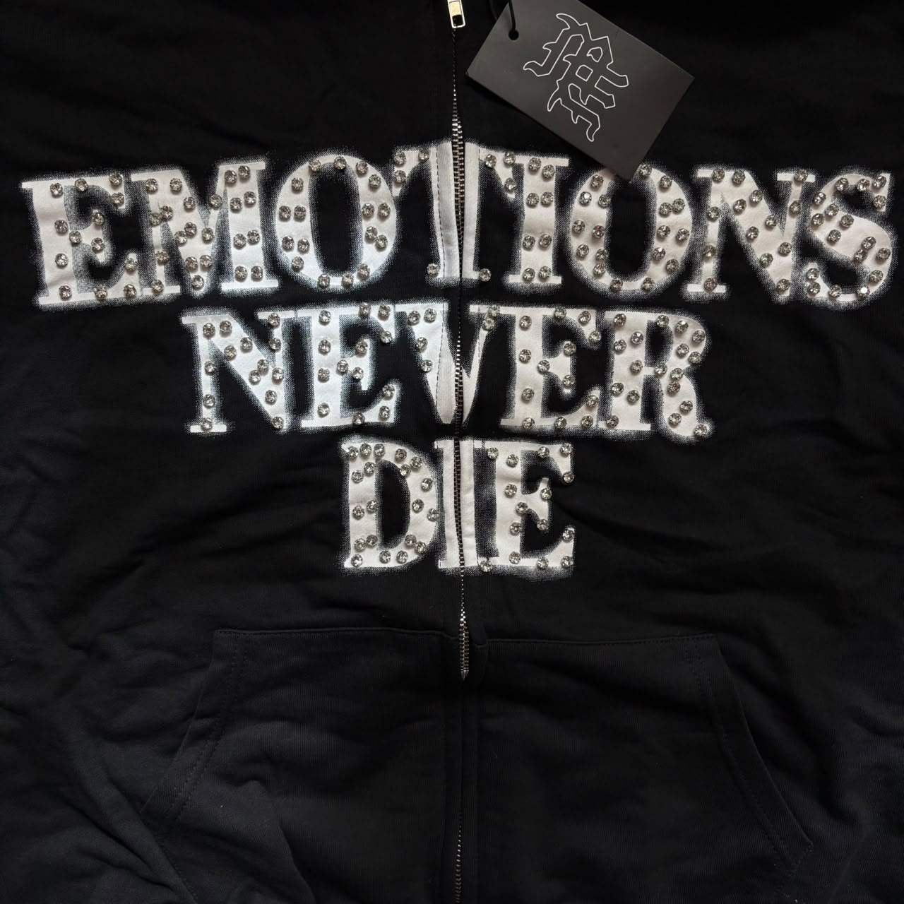 Mixed Emotions End Rhinestone Hoodie