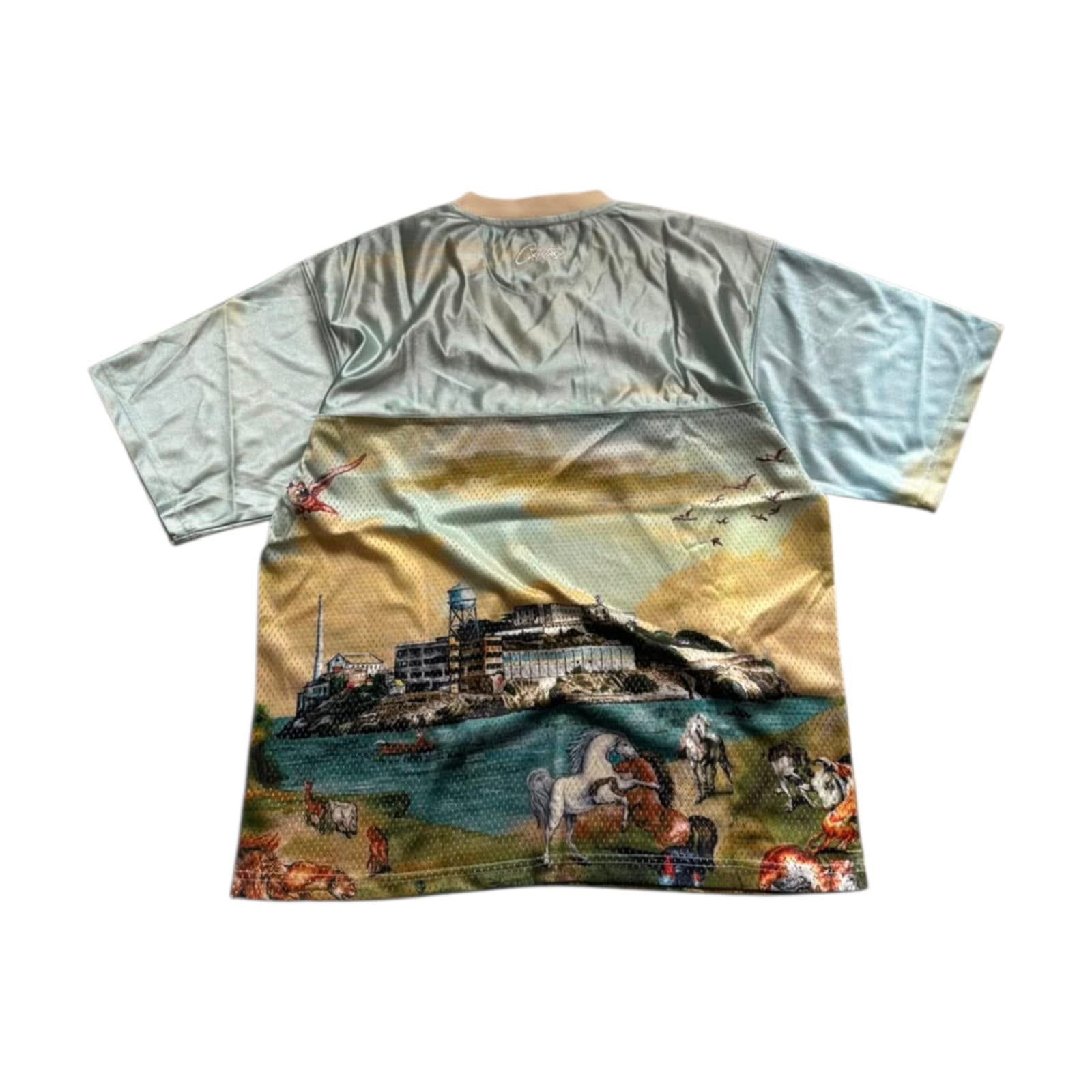 Corteiz Narnia Blue/Cream Football Shirt