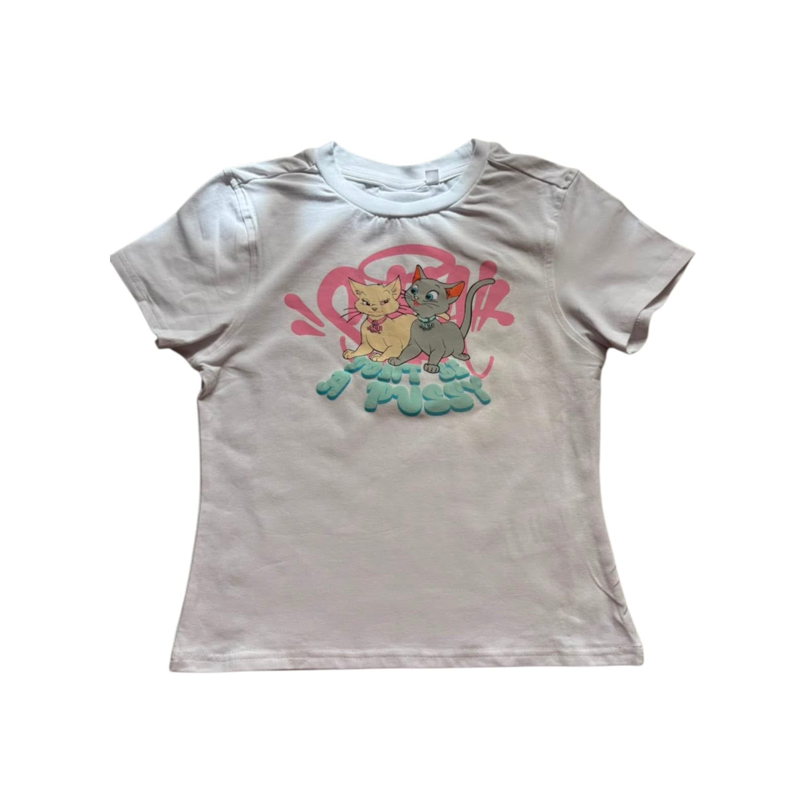 Synaworld Syna Women’s Don’t Be A Pussy Tee – White/Pink